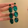 Brincos de metal flor com franja retrô francesa alta sensibilidade nicho temperamento requintado clipe de orelha