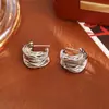Diseño Creativo Pendientes de Aro en C de Múltiples Capas con un Toque de Alta Gama, Pendientes de Moda y Simples Estilo Ins, Pendientes Minimalistas de Personalidad Nicho