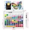 Conjunto de Tinta Aquarela Sólida de 50 Cores 72 Cores Caixa de Lata de Aquarela Pérola Suprimentos para Pintura Artística Arte de Unhas Transfronteiriço