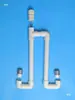 Múltiples Acuarios Conectados en Serie con un Filtro Compartido, Conector de Sifón, Conexión a una Caja de Renovación, Tubo de Nivelación de Agua y Puente de Balanceo de Agua