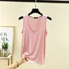 Nuevo Top sin Mangas de Modal para Mujer Tallas Grandes, Camiseta Base Delgada Holgada de Verano Talla Grande, Top Versátil para Estar en Casa