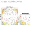 Novo Conjunto de Louça de Mesa Floral Borboleta de Primavera Evento de Festa de Aniversário Copos de Papel Guardanapos de Papel Pratos de Papel Bandeira Decoração de Mesa