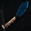 Facas de Pedra Puramente Feitas à Mão, Ferramentas Personalizadas de Pedra Olho de Gato, Lâminas de Pedra Esmaltada, Descascar, Esculpir, Polir, Processamento Decorativo e Enfeites Artesanais