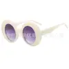 Gafas de Sol Redondas Grandes de Borde Grueso Estilo Retro Exagerado Individualista Nicho Estilo Callejero Pasarela Gafas de Sol para Protección Solar al Aire Libre