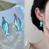 "Peixinhos Coloridos" Novos Brincos de Clipe para Orelha de Peixe Estilo Chinês, Brincos Sem Furo com Visual Estiloso