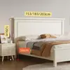 Panel de mesita de noche para cama individual se vende por separado, panel trasero de mesita de noche de 21 metros de ancho, panel trasero de madera maciza suave acolchado, se vende por separado