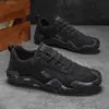 Novos Sapatos Masculinos de Couro para Exportação, Confortáveis Antiderrapantes com Solado Grosso Calçados Casuais Esportivos, Tendência Estilo Coreano Moda Calçados Casuais