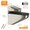 2 piezas de aleación de zinc clip ajustable para vidrio laminado clip de boca de pez clip F clip para partición fija clip de olecranon laminado