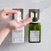 Dispensador de jabón de baño con prensa para botellas de desinfectante de manos para hotel, estante para baño con dibujo de alambre, estante para gel de ducha colgante de pared