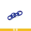 Cadena Pintada de Colores de Cuatro Secciones Cadena de Cola Cadena para Llavero Cadena de Extensión Accesorios para Joyería DIY Cadena de Hierro de Cuatro Secciones