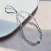 Cordão de celular portátil com borboleta de cristal KKBEAD, design de nicho, enfeites pendurados portáteis em estilo japonês e coreano