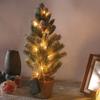 Venta al por mayor de fábrica Árbol de nieve artificial LED árbol flocado lámpara de árbol simulación árbol de Navidad tienda hogar interior decoración navideña