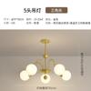 Lustre pastoral francês para sala de estar, luminária moderna e minimalista para sala de estar, estilo creme, lâmpada mágica para quarto, lâmpada principal para sala de estar