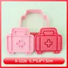 Molde de Biscoito Série Ambulância Kit de Primeiros Socorros Desenho Animado 3D Molde de Biscoito Maca DIY Biscoitos Impressos Simulados