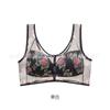 Sujetador de Taza Grande Transfronterizo con Broche Frontal Ultra Delgado Transpirable Espalda Hermosa Ropa Interior para Madres de Mediana Edad y Personas Mayores Sin Aros Talla Grande