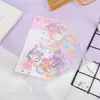 Pegatinas Escarchadas para Journaling, Pegatinas Diarias de Papel Washi, 4 Hojas de Pegatinas de Papel Washi Estilo Sal, Pegatinas para Taza de Agua DIY, Regalo para Estudiantes