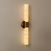 Luminária de parede moderna minimalista de duas cabeças com faixa vertical