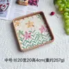 Bandeja Rectangular de Concha de Ratán Vietnamita para Frutas, Bandeja para Sala de Estar, Comedor, Cesta Organizadora de Almacenamiento de Lujo Ligero
