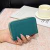 Soporte para Tarjetas Multifuncional para Mujer 2025 Nuevo Soporte para Tarjetas Organ Doble Cremallera Billetera de Mujer Viaje Gran Capacidad Soporte para Tarjetas Pu