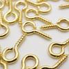 Aguja de ojo de oveja galvanizada para manualidades, accesorios de joyería hechos a mano, colgante de clavo angular de oveja, tornillo autorroscante, clavo de ojo de oveja, paquete de 100