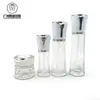 Botella de Vidrio Transparente con Fondo Grueso de 100 ml para Loción, Esencia, Aislamiento, Botella Dispensadora de Crema para Mascarilla Facial de 50 g del Fabricante, en Stock