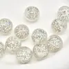 Cuentas de Bola Coloridas de Diamante Completo de 16 mm, Cuentas Shambala con Agujero Recto, Colgante para Mochila, Accesorios de Joyería DIY para Pulseras