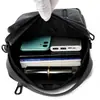 Bolso de Hombro Único para Hombre 2024 Simple Casual Color Sólido Texturizado Negocios Viajero Bolso de PU Resistente al Agua Bolso Cruzado Portátil