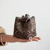 Bolsa de Almacenamiento para Tazas Master de Tela Brocada Portátil Pequeña Bolsa para Joyas Taza de Té Bolsa de Tela Bolsillo con Cordón Bolsa de Tela de Viaje