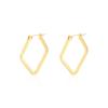 IMI Simple Nuevo Cuadrado Arete de Aro Cuadrado Aretes Retro Exagerados Estilo Europeo y Americano Aretes de Nicho YE230