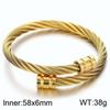 Hao Yi nueva joyería transfronteriza al por mayor pulsera de cuerda de alambre cuerda de mano para hombres pulsera de apertura simple de moda de acero inoxidable