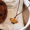 Colar Pingente Minimalista Gota d'Água para Mulheres, Corrente Longa para Suéter Outono e Inverno, Acessório Versátil Casual de Luxo Leve