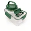 Contenedor de ensalada para llevar con apertura lateral, lonchera, botella, recipiente para ensalada con compartimentos integrados, frasco de almacenamiento