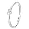 Plata de Ley S925 2025 Nuevo Anillo de Amor Simple Versátil Diseño Nicho Incrustado de Diamantes Estilo ins Anillo Elegante