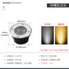 Luz Subterránea Led Exterior Impermeable Empotrable Foco Subterráneo Piso de Baldosas Cuadrado Jardín Patio Lámpara de Piso