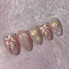 Yitu Calcomanías para Uñas Patrón Hormiga Lámina Dorada Fuegos Artificiales de Año Nuevo Calcomanías Brillantes para Uñas Artísticas Venta al por Mayor Calcomanías Decoraciones Yt7385