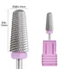 Manicura Acero Tungsteno Remoción de Uñas Cabeza Pulidora de Diamante Juego de Seis Pantalones Pequeños con Solapa para Tratamiento para Eliminar Piel Muerta Pegamento Sobrante Superficie de Uña