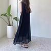 En Stock 2026 Estilo Japonés Rakuten Verano Ceñidor de Cintura Adelgazante Manga Corta/Sin Mangas Plisado Chifón Vestido con Cinturón