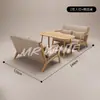 Sofá silla elegante de alta gama para cafetería, combinación de mesa redonda tipo hongo, combinación de mesa y silla para tienda de té con leche, fábrica de sofás sillas individuales