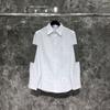 CAMISA TIME BREATHE TB Nueva Oxford Marca de Moda Parche Guapo Solapa Amantes Camisa Manga Larga