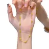 Colar Feminino Retro Francês Duas Peças Noite Eterna Estrela Galáxia Quebrado Moda Feminina Luxo Leve Brilhante Discoteca Contas Olho de Gato Empilhado Joia