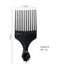 Peine de raya para hombre retro cabeza de aceite peine de tres púas ámbar peine de dientes anchos peine para el cabello de plástico forma peine plano venta al por mayor