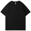 Comercio Exterior 300g Peso Pesado Talla Americana Camiseta de Manga Corta 100% Algodón Color Sólido Ropa de Trabajo Camisa Cultural Camisa Publicitaria Camiseta de Cuello Redondo