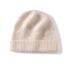 Estilo Otoño e Invierno Gorro de Punto de Cachemir de Color Sólido Unisex Cubre Cabeza Plegable Cálido Sombrero Cómodo Versátil Sencillo Sombrero para Clima Frío