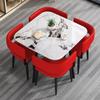 Rock Plate Light Luxury Storage Mesa de Jantar e Cadeira Combinação Pequeno Apartamento Moderno Simples Mesa de Jantar Doméstica Pequena Mesa Redonda Mesa de Jantar e Cadeira