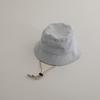 Sombrero de Pescador Simple de Color Sólido Estilo Coreano para Niños, Protector Solar de Copa Plana, Sombrilla Exterior Casual para Padres e Hijos, Sombrero de Cuenca Cóncava