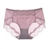 Ropa interior nueva de encaje para mujer, cintura media, sexy calado, transpirable, sin marcas, entrepierna de algodón puro, antibacteriana, calzones que levantan el vientre
