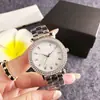 Reloj de Pulsera de Acero para Mujer, Marca de Moda, Completamente Incrustado con Diamantes, Lentes para Presbicia, Trébol de Cuatro Hojas, Agujas Luminosas, Resistente al Agua, Esfera Grande