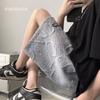Pantalones cortos casuales de marca de moda para hombre, pantalones deportivos rectos y sueltos, pantalones grandes de moda que combinan con todo, pantalones casuales de moda