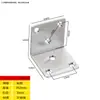 Código de Esquina de Acero Inoxidable Ángulo de Hierro/Soporte para Placa de Estante Soporte en Forma de L Conector Triángulo Pieza de Hierro Soporte de Código de Esquina de Ángulo Recto de 90 Grados