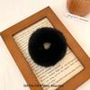 Corea del Sur Dongdaemun Anillo para el cabello de felpa color caramelo Imitación pelo de conejo Cuerda para el cabello de doble cola de caballo de chica suave Accesorios para el cabello para mujeres